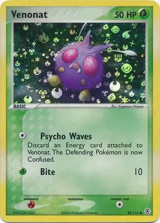 FireRed & LeafGreen Venonat #84/112 reverse holo